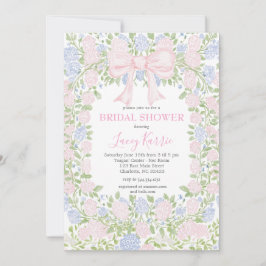 Pink  Floral Bridal Shower Invitation Einladung