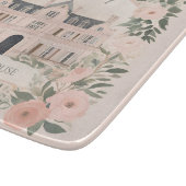 Pink Floral Bridgerton Manor House Schneidebrett (Ecke)