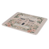 Pink Floral Bridgerton Manor House Schneidebrett (Ecke)