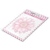 Pink Floral Brustkrebs_ Symptom Tracker Notizblock (angewinkelt)