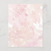 Pink Floral Bunny Baby Shower Predictions Spiel (Rückseite)