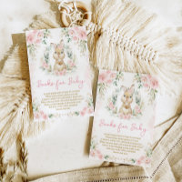 Pink Floral Bunny Rabbit Books for Baby Girl