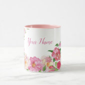 Pink Floral Bunny Tasse (Zentrum)