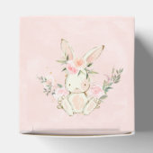 Pink Floral Bunny Themed Baby Dusche Gefallen Box Geschenkschachtel (Oben)