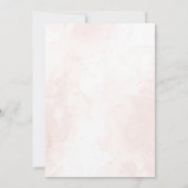 Pink Floral Butterfly Girl Babydusche Einladung (Rückseite)