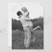 Pink Floral Cactus - Save the Date (Rückseite)