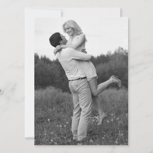 Pink Floral Cactus - Save the Date (Rückseite)