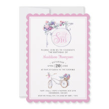 Pink Floral Cafe Sign | Süß 16