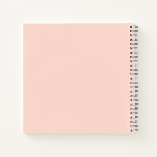 Pink Floral Cake Mixer Bäckerei Notebook Notizblock (Rückseite)