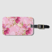 Pink floral Case Mate Gepäckanhänger (Vorderseite (Horizontal))