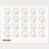 Pink Floral Chalice First Holy Communion Sticker (Blatt)