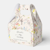 Pink Floral Chinoiserie Babydusche Geschenkschachtel (Vorderseite)