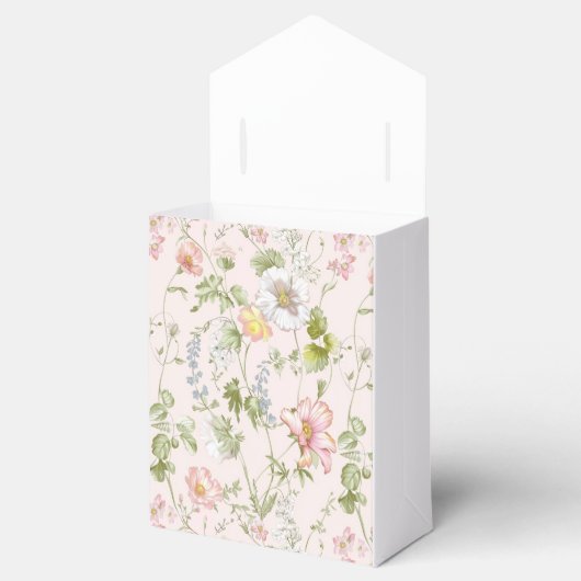 Pink Floral Chinoiserie Hochzeit Geschenkschachtel (Geöffnet)