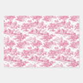 Pink Floral Chinoiserie Stadtrundgang Geschenkpapier Set (Vorderseite 3)