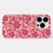 Pink Floral Coquette Case-Mate iPhone Hülle (Rückseite (Horizontal))