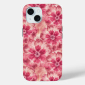 Pink Floral Coquette Case-Mate iPhone Hülle (Rückseite)
