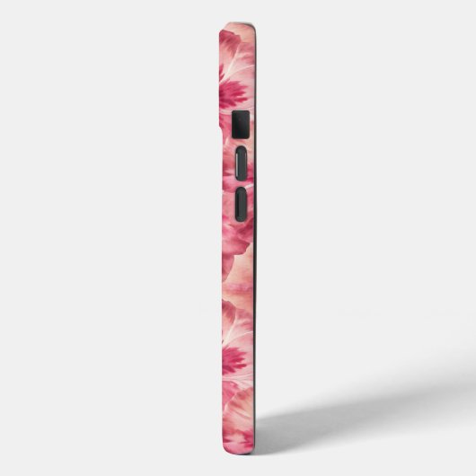 Pink Floral Coquette Case-Mate iPhone Hülle (Rückseite / Links)