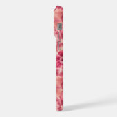 Pink Floral Coquette iPhone Hülle (Linke Seite)