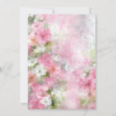 Pink Floral Cowgirl Boots Wedding  Einladung (Rückseite)