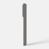 Pink Floral Crescent Moon on Dark Background – Rom iPhone Hülle (Linke Seite)