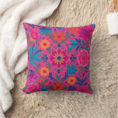 pink floral cushion kissen (Decke)
