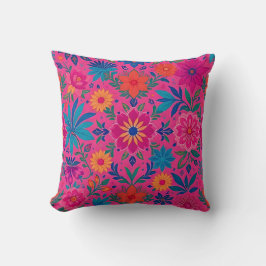 pink floral cushion kissen