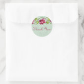 Pink Floral Danke Stickers (Tasche)