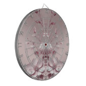 Pink Floral Dartboard Dartscheibe (Vorderseite Links)