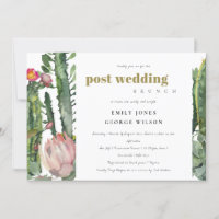 PINK FLORAL DESERT CACTI FAUNA POST WEDING BRUCH
