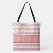 Pink Floral Designer Tasche (Rückseite)