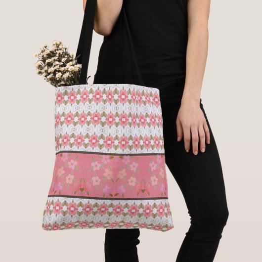 Pink Floral Designer Tasche (Von Nahem)