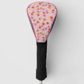 Pink Floral Ditsy Golf Head Cover Headcover (Vorderseite)