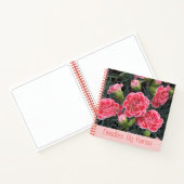 Pink Floral Doodle Sketchbook Notizblock (Innenseite)