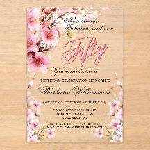 Pink Floral Elegance 50. & Fab Geburtstagsparty