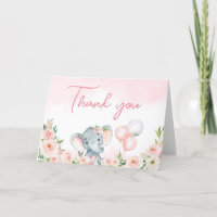 Pink Floral Elephant Ballon