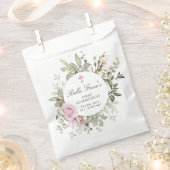 Pink Floral Erste Kommune Vielen Dank Geschenktütchen (Ausgeschnitten)