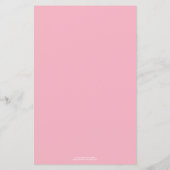 Pink Floral Fairy Baby Dusche Bingo Spiel (Rückseite)