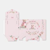 Pink Floral Fantasies & Teddy Bear Hugs Geschenkschachtel (Ungefaltet)