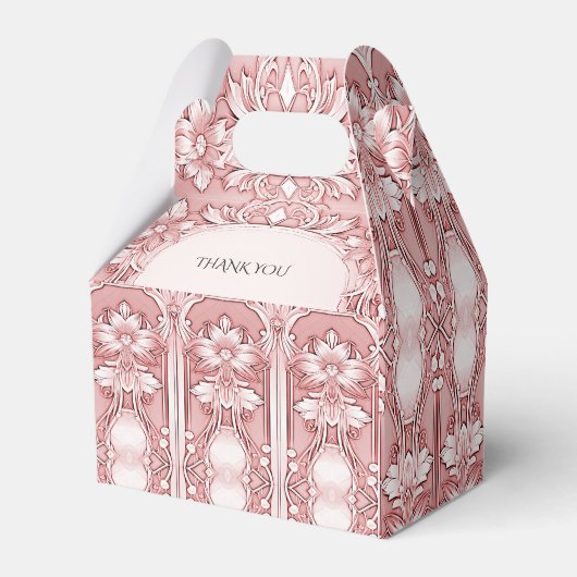 Pink Floral Fevor Box Geschenkschachtel (Rückseite)