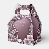 Pink Floral Fevor Box Geschenkschachtel (Rückseite)