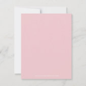 Pink Floral First Heilige Kommune Custom Vielen Da Dankeskarte (Rückseite)