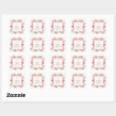 Pink Floral First Holy Communion Aufkleber (Blatt)