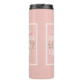 Pink Floral First Mother's Day  Thermosbecher (Rückseite)