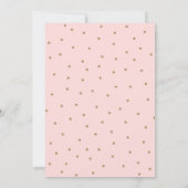 Pink Floral Flamingo mit Krone danke Karte (Rückseite)