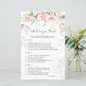 Pink Floral Foliage Baby Was auf Ihrem Handyspiel (Stehend Vorderseite)