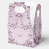 Pink Floral Foliage Geschenkschachtel (Geöffnet)