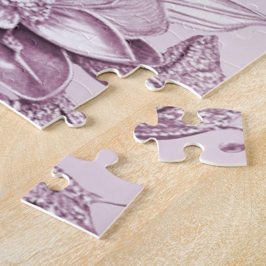 Pink Floral Foliage Jigsaw Puzzle (Seite)