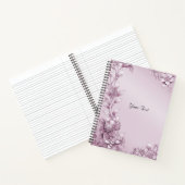 Pink Floral Foliage Notebook Notizblock (Innenseite)