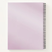 Pink Floral Foliage Notebook Notizblock (Rückseite)