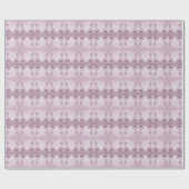 Pink Floral Folipapier Geschenkpapier (Flach)